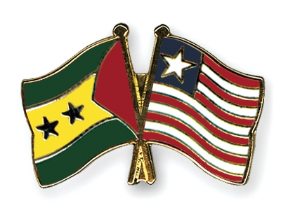 Fahnen Pins Sao-Tome-und-Principe Liberia