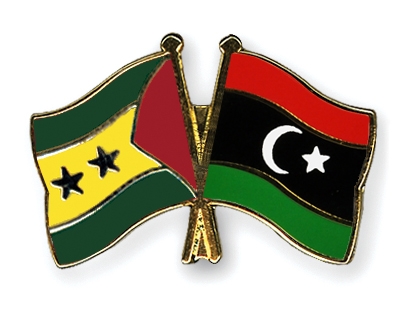 Fahnen Pins Sao-Tome-und-Principe Libyen