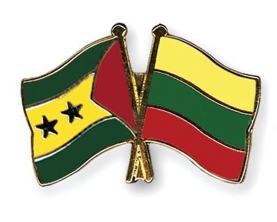 Fahnen Pins Sao-Tome-und-Principe Litauen