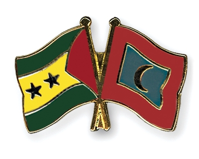 Fahnen Pins Sao-Tome-und-Principe Malediven