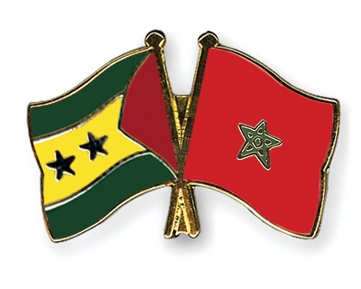 Fahnen Pins Sao-Tome-und-Principe Marokko