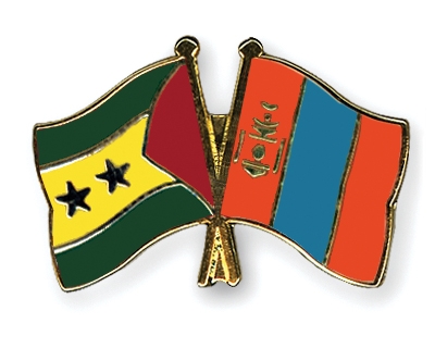 Fahnen Pins Sao-Tome-und-Principe Mongolei