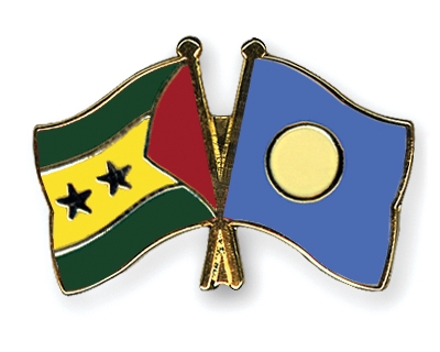 Fahnen Pins Sao-Tome-und-Principe Palau