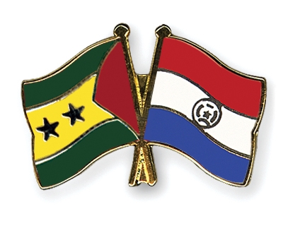 Fahnen Pins Sao-Tome-und-Principe Paraguay