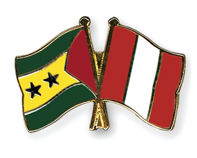 Fahnen Pins Sao-Tome-und-Principe Peru