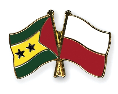 Fahnen Pins Sao-Tome-und-Principe Polen