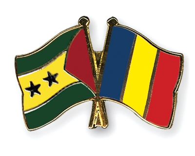 Fahnen Pins Sao-Tome-und-Principe Rumnien
