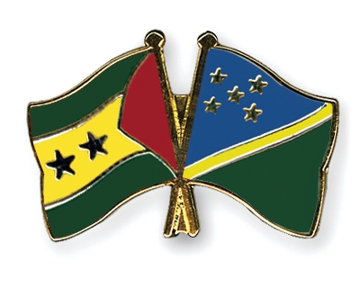 Fahnen Pins Sao-Tome-und-Principe Salomonen