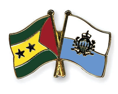 Fahnen Pins Sao-Tome-und-Principe San-Marino