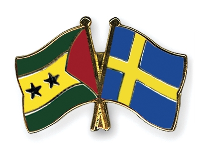 Fahnen Pins Sao-Tome-und-Principe Schweden