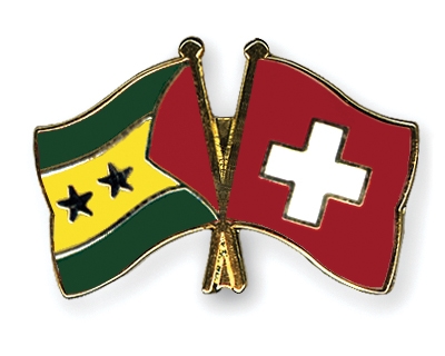 Fahnen Pins Sao-Tome-und-Principe Schweiz
