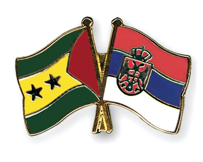 Fahnen Pins Sao-Tome-und-Principe Serbien