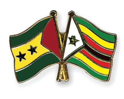 Fahnen Pins Sao-Tome-und-Principe Simbabwe