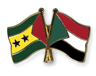 Fahnen Pins Sao-Tome-und-Principe Sudan