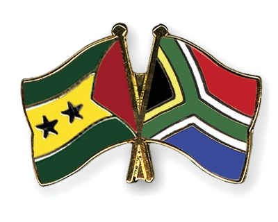 Fahnen Pins Sao-Tome-und-Principe Sdafrika
