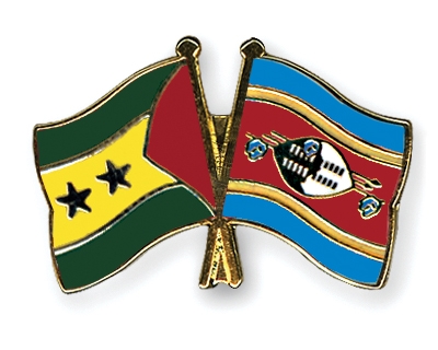Fahnen Pins Sao-Tome-und-Principe Swasiland
