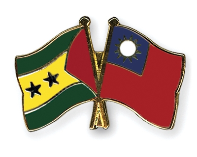 Fahnen Pins Sao-Tome-und-Principe Taiwan