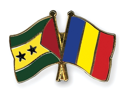Fahnen Pins Sao-Tome-und-Principe Tschad