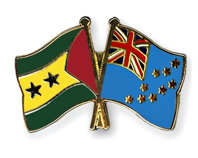 Fahnen Pins Sao-Tome-und-Principe Tuvalu