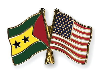 Fahnen Pins Sao-Tome-und-Principe USA
