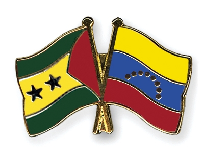 Fahnen Pins Sao-Tome-und-Principe Venezuela