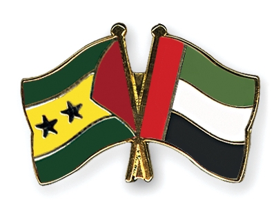 Fahnen Pins Sao-Tome-und-Principe Ver-Arab-Emirate