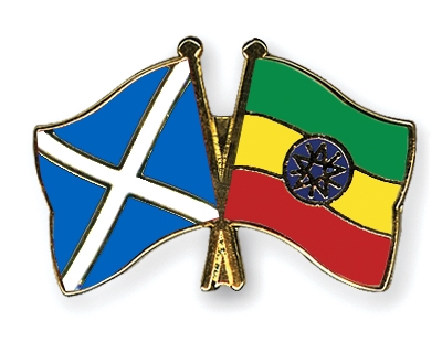 Fahnen Pins Schottland thiopien