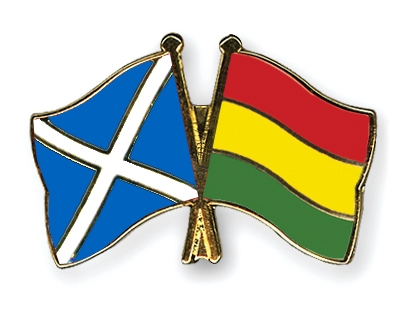 Fahnen Pins Schottland Bolivien