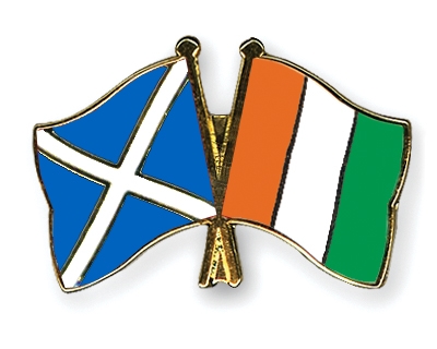 Fahnen Pins Schottland Elfenbeinkste