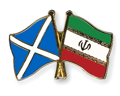 Fahnen Pins Schottland Iran