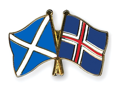 Fahnen Pins Schottland Island