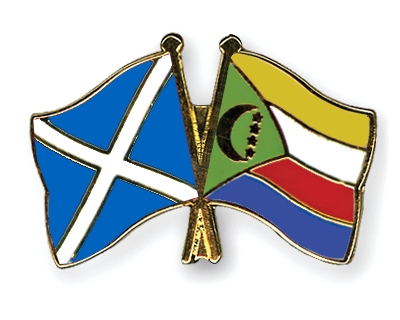 Fahnen Pins Schottland Komoren
