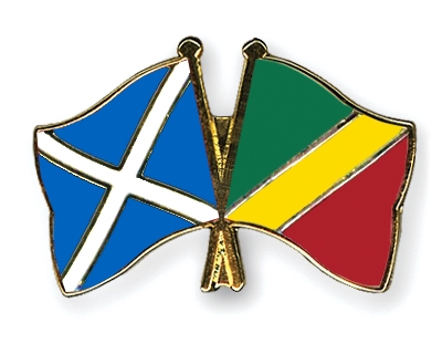 Fahnen Pins Schottland Kongo-Republik
