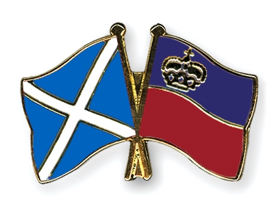 Fahnen Pins Schottland Liechtenstein