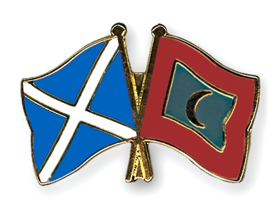 Fahnen Pins Schottland Malediven