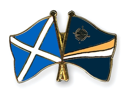 Fahnen Pins Schottland Marshallinseln