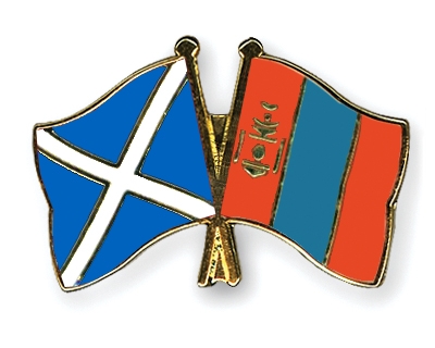 Fahnen Pins Schottland Mongolei