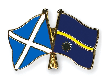 Fahnen Pins Schottland Nauru