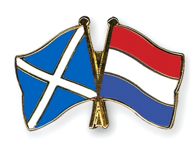 Fahnen Pins Schottland Niederlande