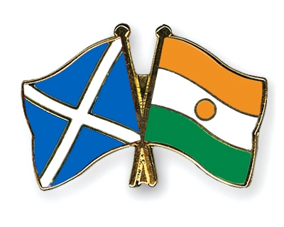 Fahnen Pins Schottland Niger