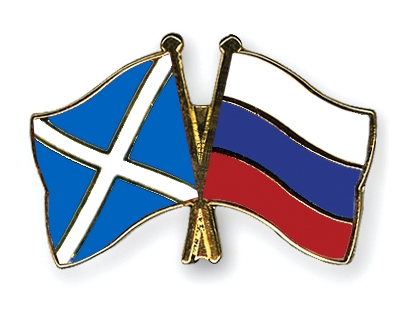 Fahnen Pins Schottland Russland