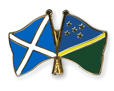 Fahnen Pins Schottland Salomonen