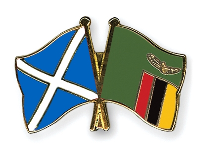 Fahnen Pins Schottland Sambia