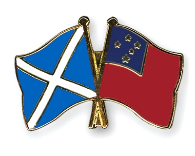 Fahnen Pins Schottland Samoa