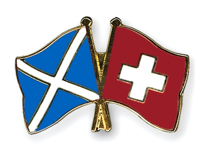 Fahnen Pins Schottland Schweiz