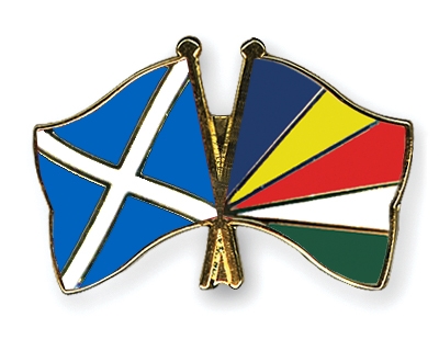 Fahnen Pins Schottland Seychellen