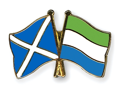 Fahnen Pins Schottland Sierra-Leone