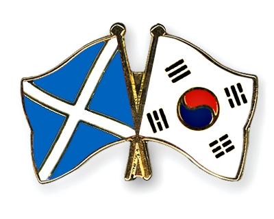 Fahnen Pins Schottland Sdkorea