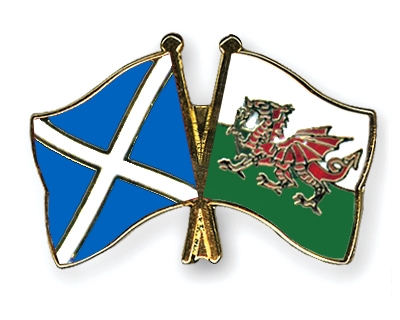 Fahnen Pins Schottland Wales