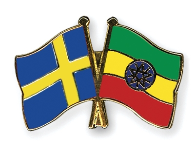 Fahnen Pins Schweden thiopien